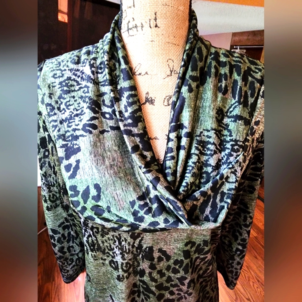 Vintage Suzie 3/4 Sleeve Blouse, Size L